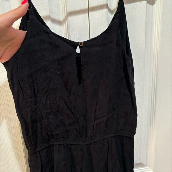 FOREVER 21 Women’s Adjustable Pleated Romper / Swim Cover Up - black, size S - Picture 5 of 5